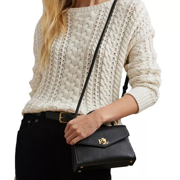 Lauren Ralph Lauren Farrah Small Leather Satchel - Picture 2 of 9